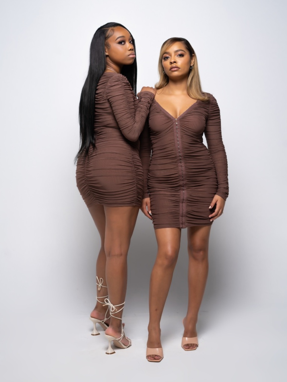 Butta Love The Label 'Chanel' Bodycon Ruched Mini Dress